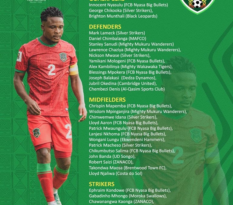 MABEDI ANNOUNCES FOUR TOURNAMENT SQUAD