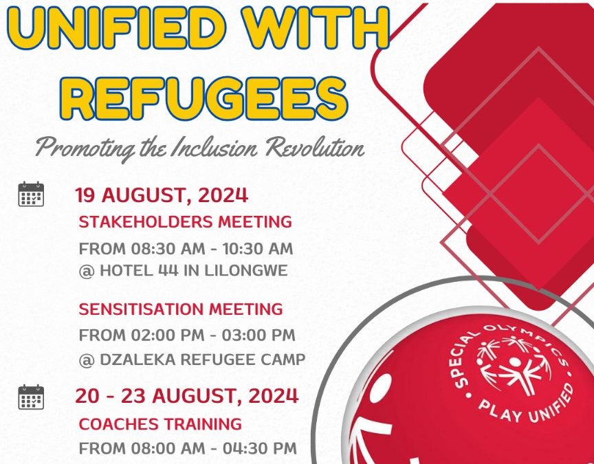 SPECIAL OLYMPICS MALAWI LAUNCHES UNIFIED PROGRAM WITH REFUGEES