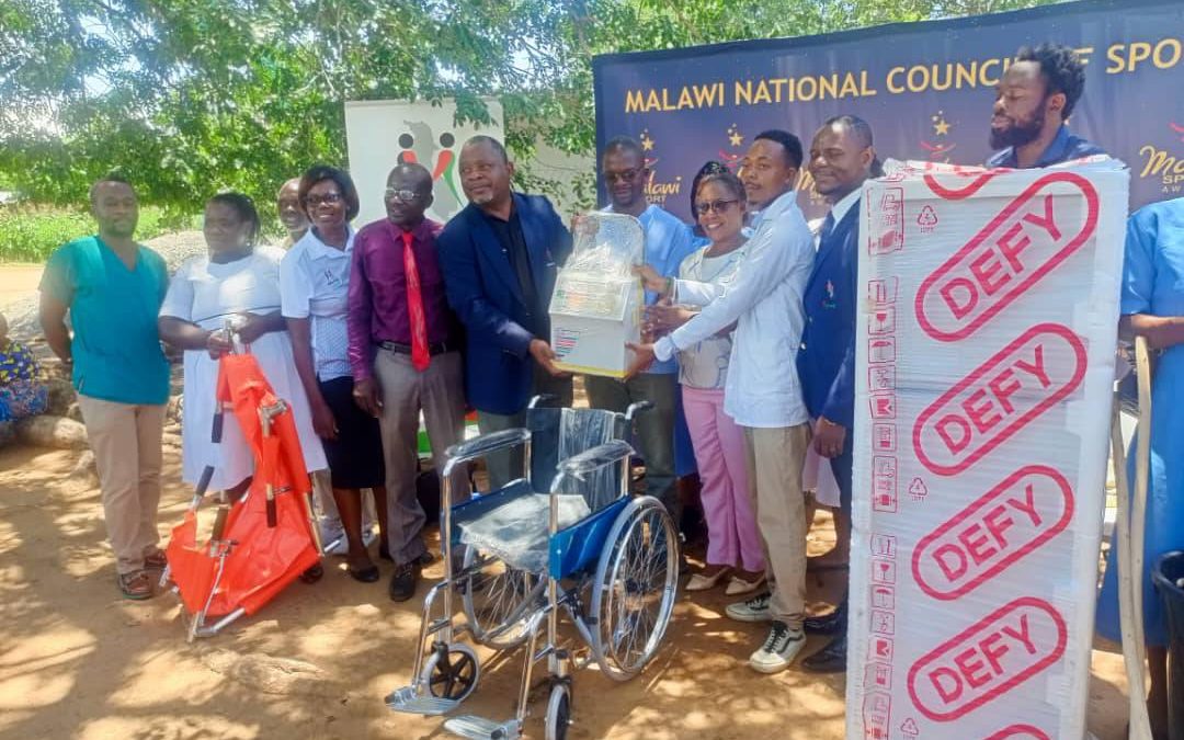 Malawi National Council of Sports Donates Medical Equipment to Mdeka Health Centre